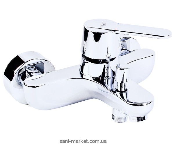 Смеситель однорычажный для ванны с коротким изливом Grohe коллекция Get хром 32887000