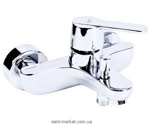 Смеситель однорычажный для ванны с коротким изливом Grohe коллекция Get хром 32887000