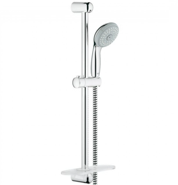 Душовий гарнітур зі штангою Grohe колекція Tempesta Classic з мильницею хром 28593001