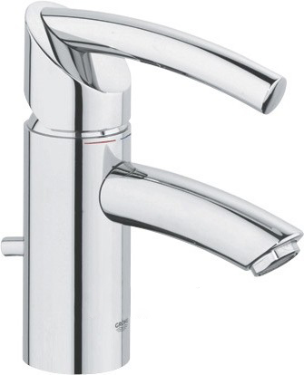 Змішувач для раковини одноважеля з донним клапаном Grohe колекція Tenso хром 33347000
