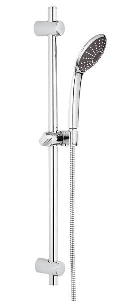 Душевой гарнитур со штангой Grohe коллекция Vitalio Joy хром/черный 27322000