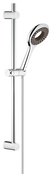 Душевой гарнитур со штангой Grohe коллекция Vitalio Loop хром/черный 27718000