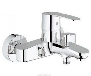 Смеситель однорычажный для ванны с коротким изливом Grohe коллекция Wave Cosmopolitan хром 23209000