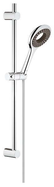 Душевой гарнитур со штангой Grohe коллекция Vitalio Loop хром/черный 27718000