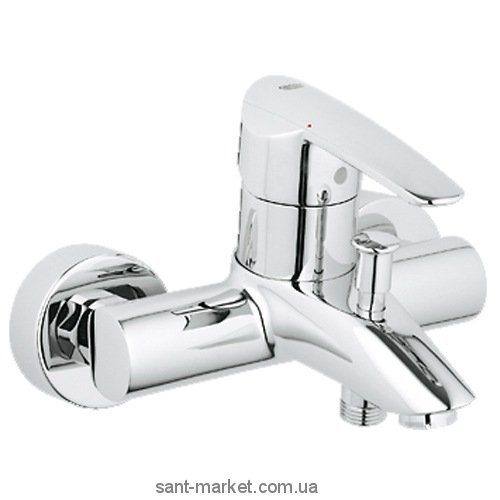 Смеситель однорычажный для ванны с коротким изливом Grohe коллекция Wave хром 32286000