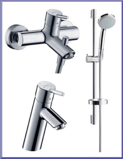 Hansgrohe TalisS2 набір змішувачів для ванни 32434000