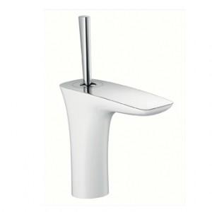 Змішувач для раковини з джойстиком і донним клапаном Hansgrohe PuraVida хром / білий 15070400