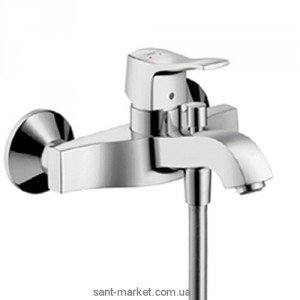 Смеситель однорычажный для ванны с коротким изливом Hansgrohe коллекция Metris Classic хром 31478820