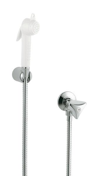 Гигиенический душ + смеситель Grohe Trigger Spray хром/белый 27813IL0