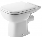 Унитаз напольный укороченный Duravit коллекция D-Code WC 21110900002 + Сиденье 006739