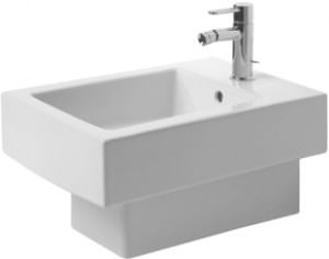 Біде підвісне Duravit колекція Vero 54х37х40 з переливом 2239150000