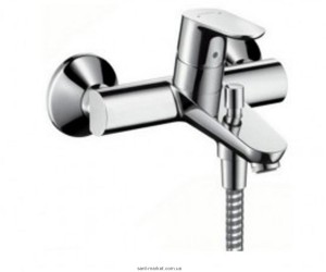 Змішувач одинважільний для ванни з коротким виливом Hansgrohe колекція Sportive 2 хром 14440000