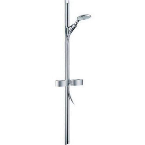 Душевой гарнитур со штангой Hansgrohe коллекция Raindance Unica с мыльницей хром 27875000