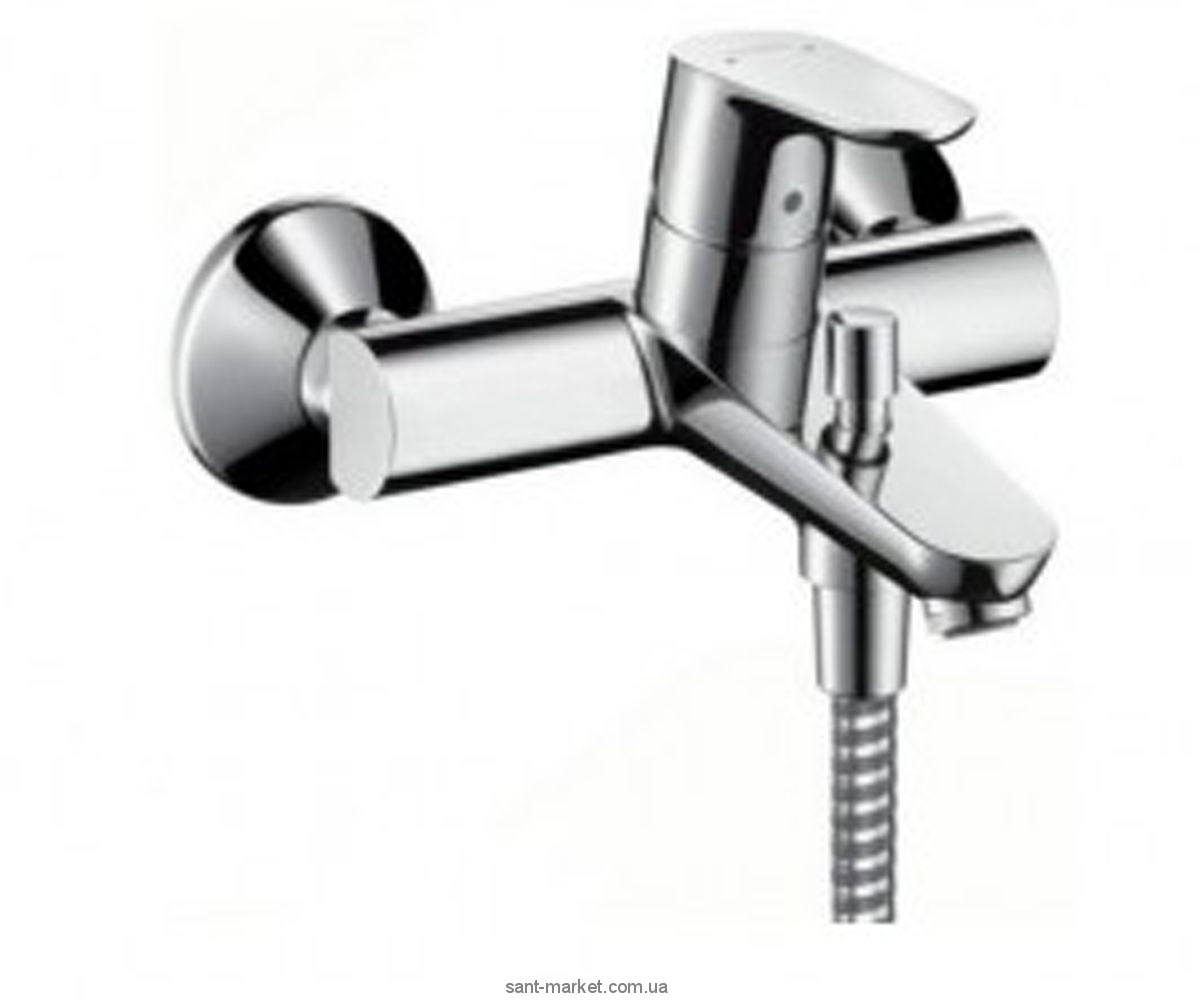 Смеситель однорычажный для ванны с коротким изливом Hansgrohe коллекция Sportive 2 хром 14440000