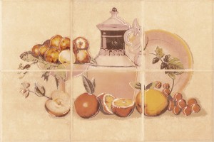 Опочно Сагра оранж композиция фрукты декор 20х30