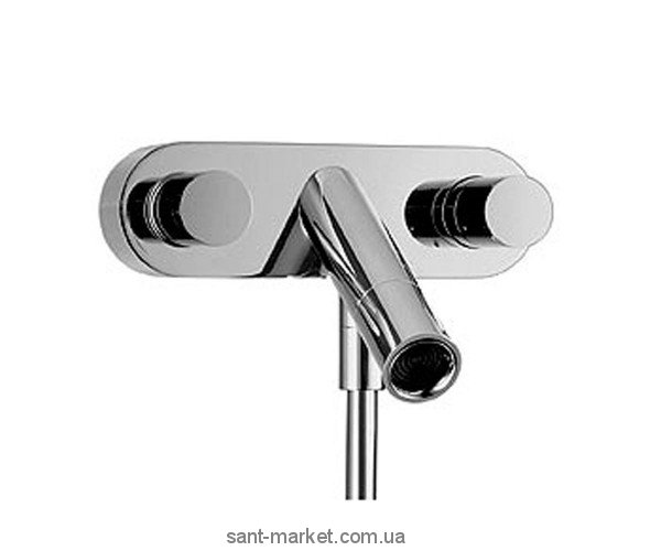 Смеситель двухвентильный для ванны с коротким изливом Hansgrohe коллекция Starck хром 10430000