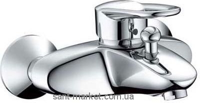 Смеситель однорычажный для ванны с коротким изливом Hansgrohe коллекция Metropol E хром 14410000