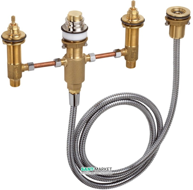 Скрытая часть смесителя для ванной Hansgrohe на 4 отверстия 13244180