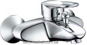 Смеситель однорычажный для ванны с коротким изливом Hansgrohe коллекция Metropol E хром 14410000