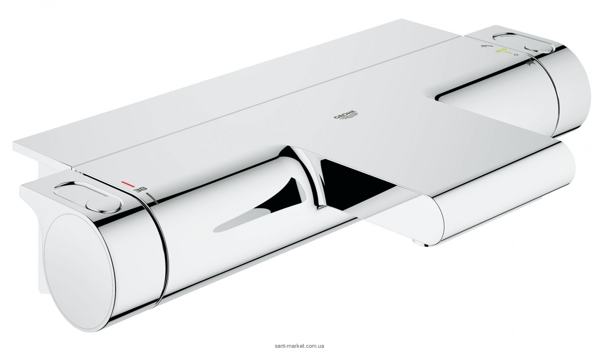 Смеситель с термостатом двухвентильный Grohe коллекция Grohtherm 2000 хром 34464001