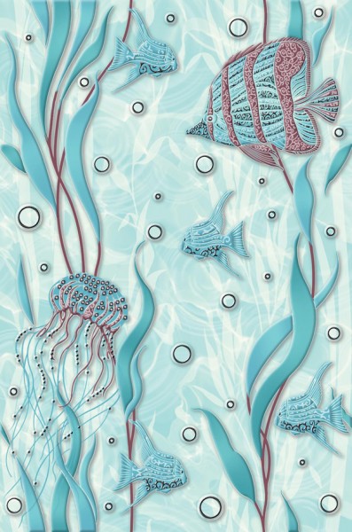 Церсанит Аква декор зефир 2 20х30