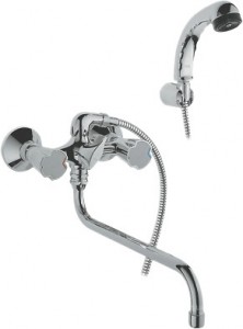 Смеситель двухвентильный с длинным изливом и душем Grohe коллекция Costa L хром 26790000