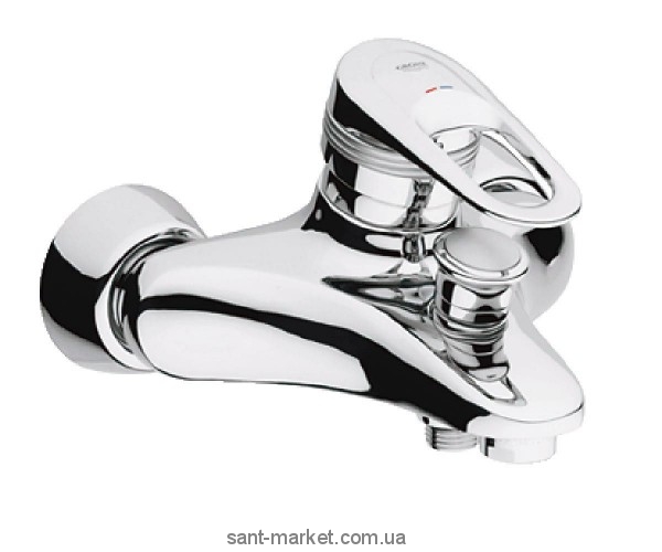 Змішувач одинважільний для ванни з коротким виливом Grohe колекція Europlus хром 33553000