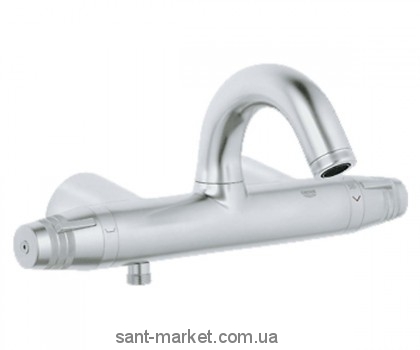 Смеситель с термостатом двухвентильный для ванны Grohe коллекция F1 хром 34134000BK