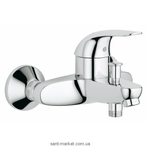 Смеситель однорычажный для ванны с коротким изливом Grohe коллекция Start Eco хром 23270000