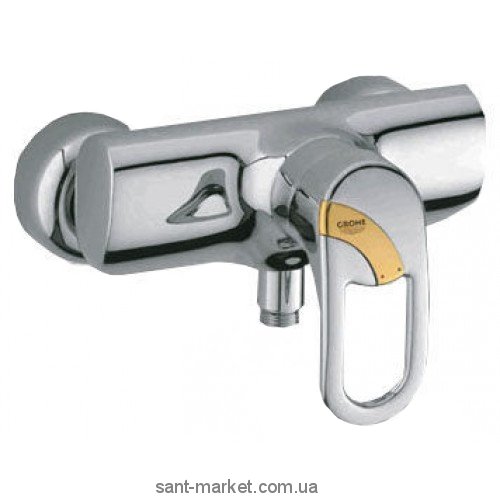 Смеситель для душа настенный однорычажный Grohe коллекция Chiara хром/золото 33582000