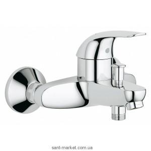 Смеситель однорычажный для ванны с коротким изливом Grohe коллекция Start Eco хром 23270000
