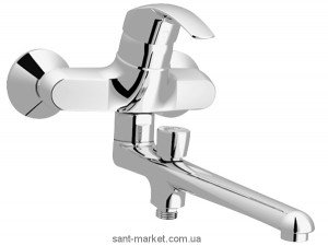 Змішувач одинважільний для ванни з довгим виливом Grohe колекція Eurosmart хром 33116001