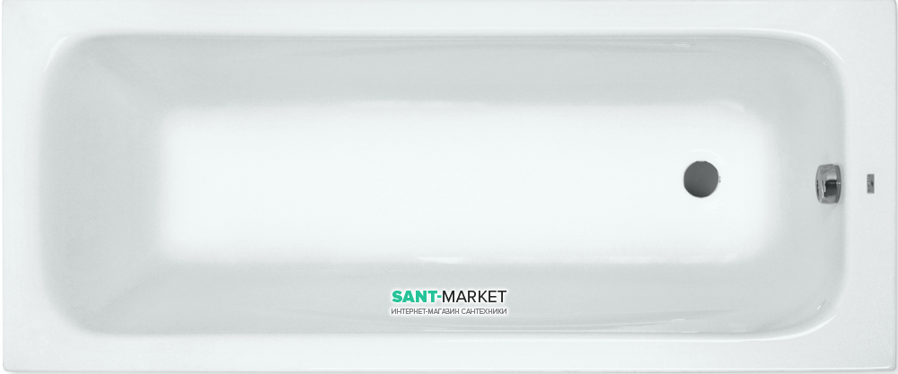 Ванна акрилова прямокутна PoolSpa колекція Klio 120х70 з ніжками білий PWPA810ZN000000 