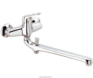 Змішувач одинважільний з довгим виливом Remer Rubinetterie колекція Remix хром R46