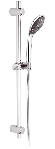 Душевой гарнитур со штангой Grohe коллекция Vitalio Joy хром/черный 27333000