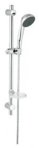 Душевой гарнитур со штангой Grohe коллекция Vitalio Trend Plus с мыльницей хром 27168000