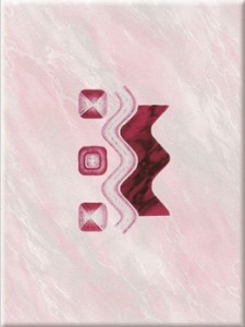 Церсанит Дация декор Самба розовая 25х35