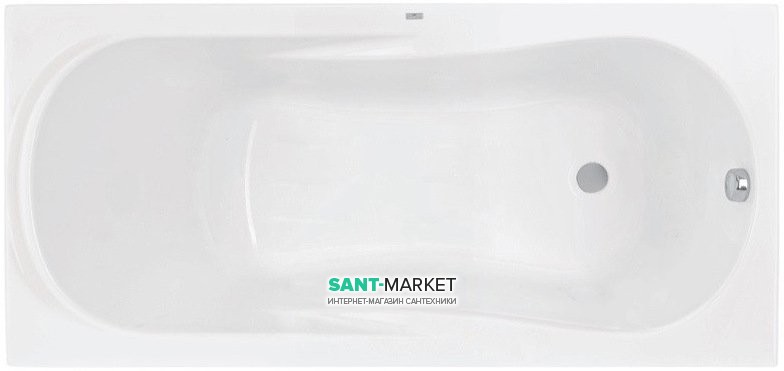 Ванна акрилова прямокутна PoolSpa колекція Muza 140х70 з ніжками білий PWPD410ZN000000