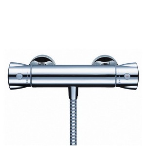 Змішувач для душу настінний двухвентильний з термостатом Hansgrohe Centostat хром 14260000