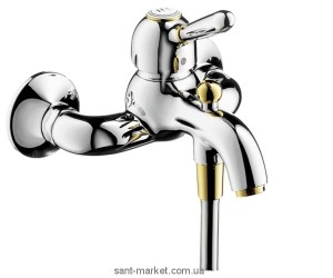 Смеситель однорычажный с коротким изливом Hansgrohe коллекция Axor Carlton хром/золото 17410090