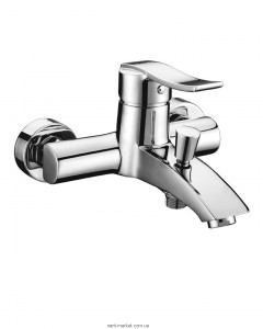 Змішувач одинважільний для ванни з коротким виливом Imprese колекція Nova Vlna хром 10135