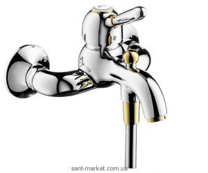 Смеситель однорычажный с коротким изливом Hansgrohe коллекция Axor Carlton хром/золото 17410090
