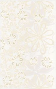 декор Церсаніт Ейфорія Квітка 1 25x35 Б'янко