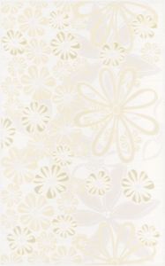 декор Церсаніт Ейфорія Квітка 1 25x35 Б'янко