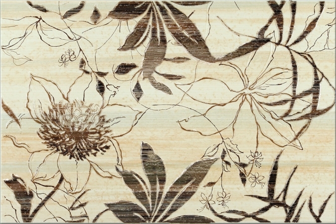 Опочно Александрия крем флауер декор 30x45