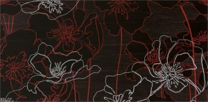 Опочно Инфинита бронза цветок А декор 29x59 3