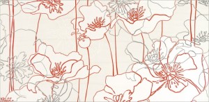 Опочно Инфинита крем квітка Б декор 29x59 3