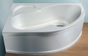 Ванна акриловая угловая асимметричная Ravak коллекция Rosa I 160х105х45 L CM01000000