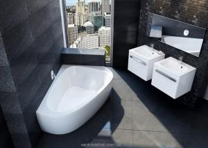 Ванна акрилова кутова Ravak колекція LoveStory II PU Plus 139х196х47 R C781000000