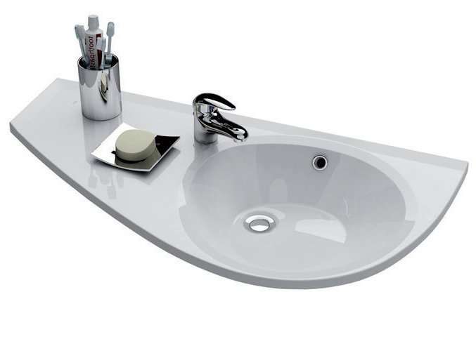 Раковина для ванної підвісна Ravak колекція Avocado L біла XJ1L1100000